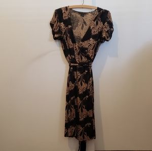 Banana Republic Silk & Wool Wrap Dress